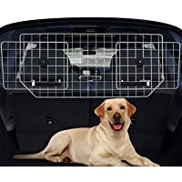 Sailnovo Rejilla para Perros Rejilla Seguridad para Coche Rejilla Metálica para Transporte de Perros en Coche Ancho…